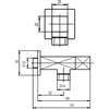 KFA Kampo vožtuvas su 1 / 2 "x3 / 4" (244- 120- 0)