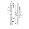KFA Moza Premium stumdomas dušas, šlifuoto vario PVD 841-363-34