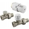 KFA KFA termostatinis radiatoriaus rinkinys, tiesus, baltas 757-040-07-BL