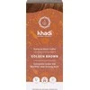 Augaliniai auksinio rudumo plaukų dažai Golden Brown, Khadi, 100g