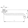 Kiaulės KFA S tipas 160mm chromas (831 -103-0)