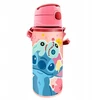 Kids Euroswan Vaikams skirtas „Euroswan“ – licencijuoti aksesuarai, aliuminio buteliukas su kandikliu, 600 ml – Rožinė | Lilo ir Stitch