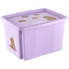 Kids Euroswan Laikymo dėžė su dangčiu 30L Karolina „Kapibara“ 45x35x27cm švelniai violetinė