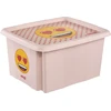 Kids Euroswan Laikymo dėžė su dangčiu 30 l Karolina „Emoji Hearts“ 45x35x27 cm rožinė