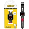 Išmanusis laikrodis Kids Licensing KIDS Laikrodis LED dziecięcy Snoopy Peanuts cyfrowy na rękę juoda dla dziecka / Pt00014 (SB12272)