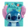 KIDS Dienoraščio užrašinė A5 3D pliušinis Lilo ir Stitch Ohana / St00117