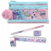 KIDS Rinkinys Akcesoriów Szkolnych 5w1 Lilo I Stitch Penalas Ołówek Linijka Gumka / St00144
