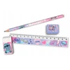 KIDS Rinkinys Akcesoriów Szkolnych 5w1 Lilo I Stitch Penalas Ołówek Linijka Gumka / St00144