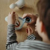 Kidywolf analoginis ir skaitmeninis žadintuvas šviesiai mėlynas