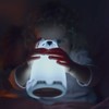 Kidywolf Nightlight Hippo su spalvos pasikeitimu 15cm
