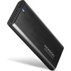 Axagon išorinė USB-C 3.2 Gen 2 metalinė dėžutė M.2 NVMe ir SATA SSD diskams. Be varžtų.