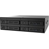 CHIEFTEC 1 x 5,25 colio skyrius, skirtas 4 x 2,5 colio S-ATA HDD karštai keičiamam metalui