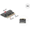 Kišenė Delock Adapteris su M.2 Key B+M vyriška jungtimi į M.2 Key M lizdą - Prailginimas - M.2 - M.2 kortelė - PCIe 4.0 x2, SATA