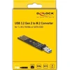 Kieszeń Delock DELOCK Combo Konverter für M.2 NVMe PCIe/SATA SSD USB 3.2