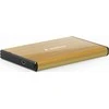 Gembird išorinis HDD dėklas, auksinis metalinis