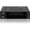 Serveris Icy Dock 2 x 2,5 colio SATA / SAS Hotswap flexiDOCK (MB522SP-B) lizdas