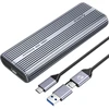 Orico M.2 NVMe SSD korpusas, USB-C 40 Gbps, su ventiliatoriumi, metalinis