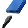 Qoltec 51832 Korpusas | M.2 SSD diskas | SATA | NGFF| USB 3.0 | Super greitis 5Gb/s | 2TB | Mėlyna