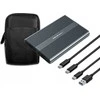 Qoltec korpusas M.2 SSD SATA NVMe USB-C DUAL 2 x 2TB