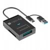 Techly USB-A/C konverteris NVMe/SATA M.2 diskams su SD/TF skaitytuvu
