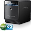 Kietasis diskas FANTEC QB-35US3-6G juodas 4x3,5 SATA HDD USB3.0 eSATA