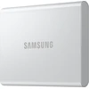 Kietasis diskas Nešiojamasis SSD diskas „Samsung T7 Resurrected 4TB“, kurio skaitymo sparta – 1050 MB/s, įrašymo sparta – 1000 MB/s.