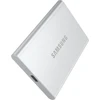 Kietasis diskas Nešiojamasis SSD diskas „Samsung T7 Resurrected 4TB“, kurio skaitymo sparta – 1050 MB/s, įrašymo sparta – 1000 MB/s.