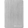 Kietasis diskas Verbatim Store 'n' Go ALU Slim 1TB Sidabrinis – išorinis standusis diskas, USB 3.0 Micro-B