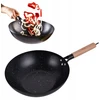 King Hoff Keptuvė Wok keptuvė 30 cm, anglinio plieno, marmurinė nelimpanti danga, medinė rankena, kinghoff, kh-1983