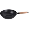 King Hoff Keptuvė Wok keptuvė 30 cm, anglinio plieno, marmurinė nelimpanti danga, medinė rankena, kinghoff, kh-1983