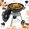 Grill Grilis Sodo anglies kepsninė su dangčiu ant ratukų, kinghoff, kh-2033