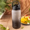 Gertuvė Butelka Buteliukas Vandens butelis 2 l, su šiaudeliu, be BPA, nepralaidus, kinghoff kh-2009