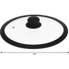 King Hoff Pokrywa Dangtelio skersmuo 24cm, kinghoff stiklas