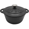 King Hoff Puodas Puodas su dangčiu, ketaus, 24 cm skersmens, 4 l, juodas, „Kinghoff“
