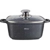 King Hoff Puodas Puodas su marmurine danga, 28x28cm, 6.5l, juodas, kinghoff