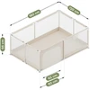 King Kids Baby playpen Cozy 22 rusvai gelsvas - 180 cm