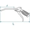 King Tony PISTOLET DO PRZEDMUCHIWANIA 1/4" 100mm King Tony