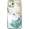 Luxury Apple iPhone 14 Plus Kingxbar Phoenix Crystals – dėklas telefonui aukso ir mėlynos spalvos