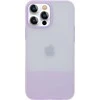 Kingxbar Plain Series Apple iPhone 13 Pro silikoninis dėklas telefonui violetinės spalvos
