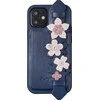 Kingxbar Sweet Series su Swarovski kristalais iPhone 12 mini telefono dėklas mėlynos spalvos