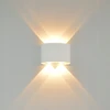 Sieninis šviestuvas Italux 4W LED sieninis fasado šviestuvas ORTELO, baltas, 3000K, šviečia į abi puses