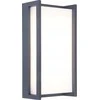 Sieninis šviestuvas LUTEC Qubo 5193001118 Sieninis lauko šviestuvas LED 18 W antracitas