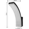 Sieninis šviestuvas Lampa LED Maclean,spalva juoda, 20W, IP65, 2750lm, barwa neutralna balta (4000K) MCE511 B