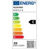 Sieninis šviestuvas Lampa LED Maclean,spalva juoda, 20W, IP65, 2750lm, barwa neutralna balta (4000K) MCE511 B