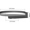 Sieninis šviestuvas Lampa Maclean LED lempa, juoda, 15W, IP65, 1300lm, neutrali balta (4000K) MCE346 B