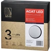 Sieninis šviestuvas Orno AGAT LED 10W, sodo šviestuvas, 800lm, IP54, 4000K, juodas
