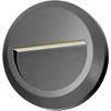 Sieninis šviestuvas Orno KIBO LED 1W, fasado šviestuvas, 100lm, IP65, 4000K, apvalus, pilkas