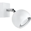 Sollux Lighting Sieninis šviestuvas OCULARE baltas