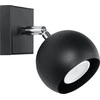 Sollux Lighting Sieninis šviestuvas OCULARE juodas
