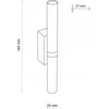 Sieninis šviestuvas Kinkiet TK Lighting LAMP SIENINĖ TK APŠVIETIMAS LAGOS G9 2X8W
